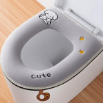 WC-poti istmepadi majapidamises talvel paksendatud pl&uuml;&uuml;s universaalsed soojakomplektid tualettruumi istme tihend WC-r&otilde;ngas WC-poti katte kate