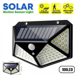 2windeal&reg; Lampe Solaire 100 LED 3 Modes Capteur De Mouvement Lumi&egrave;re Ext&eacute;rieure &Eacute;tanche S&eacute;curit&eacute; Jardin Murale
