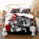 Naruto Sasuke Prindiga Kolmeosaline 3D Digitaalne Voodipesukomplekt quilt cover 90 * 190 pillowcase 50 * 75 * 1