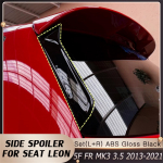 2 tk Auto Akna Liist Huul Spoiler Seat Leon 5F FR Mk3 MK3.5 Tagumisele Katusele Tiib K&uuml;lgservale Tagumine Klapp Tagumine Vertikaalne Gloss Black