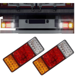 2 tk 12V LED Veoauto Haagise Tagatuled Tagumine Lamp 44 LED Isuzu Elf NPR NKR NHR NRR FSR FRR GMC W Seeria jaoks merevaigukollane/punane