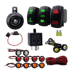 SXS ATV UTV T&auml;navale lubatud Komplekt LED-suunatuli T&auml;navale lubatud Komplekt Rocker-l&uuml;liti 1