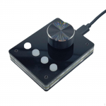 Portable Volume Controller Mini Keyboard Rotatable Adjuster Easy to Install Multi Use Adjust valge