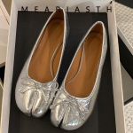 L&otilde;hikuga varbaga naiste balletikingad, moekad tabi-kingad, vabaaja peales&otilde;idetavad mokassiinid, naiste plisseeritud nahast espadrillid, zapatillas mujer 35