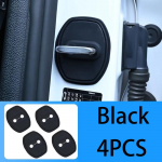 Leapmotor B05 Lafa 5 2026~2028 2027 Auto Silikoonist Ukseluku Kate Roostevaba Puhver L&ouml;&ouml;gisummutus Kaitse Tarvikud Black 4PCS