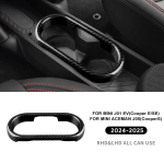 Ehtne k&otilde;va s&uuml;sinikkiud BMW Mini Cooper E SE J01 EV Electric J05 Aceman 2024 2025 Auto keskmise joogitopsihoidja katte kleebis for j01 ev gray