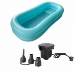 Kaasaskantav kokkupandav PVC t&auml;ispuhutav vannituba puuetega inimestele v&otilde;i eakatele 212*96*37CM