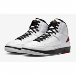 Air Jordan 2 Retro kingad Varsity Red White Black Naiste DX4400-106 EU 35.5 valge/punane