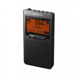 Sony PLL S&uuml;nteesaatoriga Raadio FM Sisaldab &Uuml;hte Musta SRF-T355 FM/AM/Lai &Uuml;hilduvusega, K&otilde;rvaklapid, must