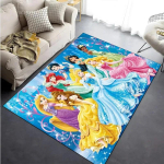 Disney printsesside tr&uuml;kitud vaip elutuppa, magamistuppa, t&uuml;drukute tuppa, kodu kaunistuseks, roosa toakujundus, piirkonnamatt, libisemiskindel matt 80*120cm