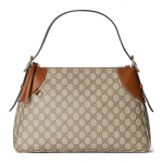 Gucci embleemiga reguleeritava &otilde;larihmaga, t&auml;hemustriga kaetud l&otilde;uendiga nahast sisustusega keskmise suurusega k&auml;ekott naiste k&auml;ekotid beežid tumepruunid 815217-FAD6L-9758 Shopping Bag Set(Basic Set+Shopping Bag)