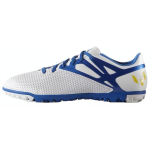 Adidas Messi 15.3 TF Turf Abrasion Resistant Soccer Shoes Men's White Blue B25456 41⅓