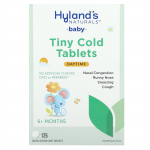 Hyland's Naturals, Beebi, V&auml;ikesed k&uuml;lmetus tablettid, P&auml;evane, Vanusele 6 kuud ja rohkem, 125 Kiiresti lahustuvat tabletti