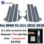 BMW X1 U11 -2025 jaoks C-piilari kaitsekile TPU Kriimustusvastane S&otilde;rmej&auml;ljevastane Vin&uuml;&uuml;lkleebis Auto uksepaneeli kattele Glossy surface puhas