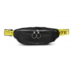 Off-White Metalllogo Mikroetikett T&ouml;&ouml;stuslik Stiil T&otilde;mblukuklamber Crossbody Rinnakott V&ouml;&ouml;kott Unisex kotid Must OMNA074R20E480011000 Basic Set (Bag+Dust Bag)
