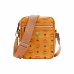 MCM Klassik Visetos Monogramm Reguleeritav &Otilde;larihm T&otilde;mblukk Nahast Mini Crossbody Kott Meeste kotid Pruun Konjak MMRAAKC04CO001 Basic Set (Bag+Dust Bag)
