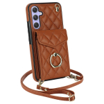 Ristkeha nahast rahakott Kaardipesa R&otilde;ngas Telefonikott Samsung Galaxy S23 S24 Ultra S22 S21 FE S20 A55 A54 A14 Note20 jaoks Kotikate For Galaxy A54 5G pruun