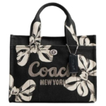 Coach Cargo 26 &Uuml;lemise t&otilde;mblukuga T&otilde;mblukuga kott Ostukott &Otilde;lakott Crossbody Vibu tr&uuml;kiga kangast K&auml;ekott Keskmine Naiste kott Must CY842-LHBLC Basic Set (Bag+Dust Bag)