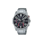 Casio Edifice Seeria 100m Veekindel Kvartsmehhanism Roostevabast Terasest Rihm Meeste K&auml;ekell Must Tihvt EQB-1200D-1A Meeste k&auml;ekellad EQB-1200D-1A Black Dial