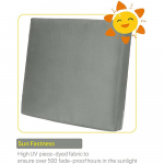 Tuulekindlad veekindlad terrassim&ouml;&ouml;blipadjade katteid - 10 suurust, Asenduskatted terrassitoolide istmetele 20x20x2inch hall
