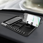 Multifunktsionaalne Auto Libisemisvastane Matt Armatuurlaua Libisemisvastane Padjandmatt Auto Telefoni Hoidik Klamber Navigatsiooni Padi Parkimisnumbrikaart must