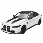 Ametlikult litsentseeritud 1/24 BMW M3 CS LCI sulamist auto mudel heliga ja tuledega Kollektsioon Miniatuurne auto Poiss-s&otilde;bra kingitus Hobi valge