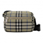 Burberry t&otilde;mblukuga ruuduline kootud pol&uuml;ester ja pol&uuml;uretaan &otilde;lakott Meeste kotid Sammalroheline 81203641 Shopping Bag Set(Basic Set+Shopping Bag)