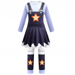 4865 Lapsed T&uuml;drukud Lily Armastuspatsid Prindiga Pikad Varrukad Kombinesoon Laste Cosplay Kost&uuml;&uuml;m Halloweeni Riietus 100cm lilla