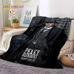 3D P-Peaky Blinders Tommy Shelby Pehme Flanellitekk Vooditele Magamistuppa Diivanile Piknikule, Visketekk Katmiseks V&auml;litingimustes Vaba aja veetmiseks Kingitus 150x180cm( 59x70in )