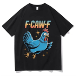 Vintage T-s&auml;rk Suvine Naljakas Kana F-CAW-F Mis Kuradit Linnufarmind Meelelahutus T-s&auml;rgid Puuvillane T-s&auml;rk Unisex Hingav Pealmine S mitmev&auml;rviline