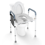 T&otilde;stetud WC-iste, 7-astmeline k&otilde;rguse reguleerimine 490 - 640 mm, kandev&otilde;ime 158,7 kg, mugava polsterdatud alumiiniumraamiga, universaalne WC-iste