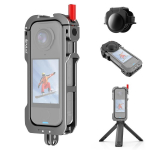 Insta360 X4 Air PULUZ Metallist Kaitsepuur Laiendusraam K&uuml;lmkanna Aluste ja Objektiivikattega (Hall) tumehall v&auml;rv