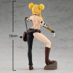 18cm Haldjat&uuml;druk Lucy Heartfilia S&otilde;nnivormis Anime Kuju L&auml;&auml;ne Kauboi Stiilis T&uuml;druk Lucy Tegevuskuju T&auml;iskasvanute Kogutav Mudel 18cm no box