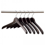 Puidust s&auml;rgikomplekt suitsu v&auml;rvi [Nakata Hanger] Jaapanis toodetud meeste riidepuu, 5, pruun, SET-02 (420 mm)