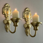 2 tk Seinale paigaldatav k&uuml;&uuml;nlajalad Raud Vastupidavus Kingitus Dekoratsioon Elegantne Dekoratiivne Ornament beige