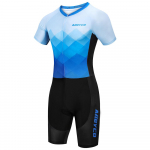 2026 Laste triatloni skinsuit Meeste l&uuml;hikeste varrukatega p&uuml;ksid Jalgrattakost&uuml;&uuml;m MTB Ciclismo riided Elastne Rattas&otilde;it Jooksmine Ujumine Bodysuit XS taevasinine v&auml;rv