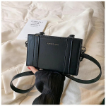 Lihtne meeste v&auml;ike &otilde;lakott Unisex Phe kotid Streetwear Isikup&auml;rane karbikujuline kott meestele Kohvri kujuline Crossbody kotid bolso must