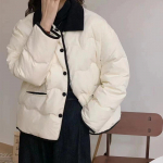 Tepitud mantlid Naiste Korea versioon Velvetist rev&auml;&auml;r Kerge soe l&uuml;hike jope S&uuml;gistalve vabaaja jakid beež