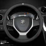 HECQ4 Auto nahast ventileeriv libisemisvastane roolikate Suzuki S-Cross Swift SX4 Vitara Jimny Grand-Vitara Baleno Ciaz Samurai jaoks
