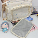 Uus Jaapani Armas Kawaii Ulzzang Ita Kott Harajuku Magus Vabaaja Risti-keha Kott Igap&auml;evaseks Pendelr&auml;ndeks Preppy Stiil Y2K &Otilde;lakott 36X24X9CM valge