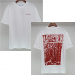 2061 Off-White Suvine Meeste ja Naiste Puuvillane Prinditud &Uuml;lesuurusega T-s&auml;rk Street Wear S