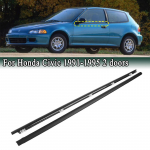 2 tk Aknatihendi tihendusriba HONDA Civic 1991-1995 jaoks 72410‑SR3‑003 Veekindlad ukseklaasi tihendiliistud