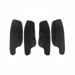4 tk/komplekt VW Golf 6 2010 2011 2012 2013 jaoks Siseosa Mikrokiudnahast Autoukse / K&auml;etoe Paneeli Kaitsekate Dekoratiivmatt 4x Door Armrest B-R