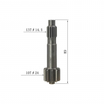 Keskne hammasratas YANMAR VIO30/35, HITACHI EX22-2/25-2, ZX35U-2/40U-2 miniekskavaatorite liikumismootorile, 10/13 hammast