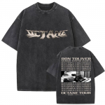 Vintage pestud 100% puuvillane T-s&auml;rk Rapper Don Toliver Octane Tour 2026 Graafilised T-s&auml;rgid Meeste Hip Hop &Uuml;legabariidilised T-s&auml;rgid Streetwear S mitmev&auml;rviline