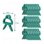 10/100 tk Taimede kinnitusklamber Korduvkasutatav Aia kasvuhoone tugi Aiataimede ronitaimede klamber Lille tomati tugi Kinnitus (green,10pcs) roheline
