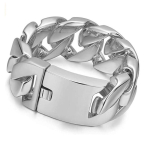 32mm Lai Roostevabast Terasest Meeste Suur Paks Raske Kettk&auml;ev&otilde;ru Hip Hop Roostevabast Terasest Punk Biker Mootorratas Meeste Aksessuaarid 22 CM