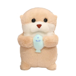 2 suurust Kawaii saarmas Palus m&auml;nguasjad Pehmed Merisaarmas T&auml;idisega Loomad Pehmed Armsad Pruunid Saarmas Palus nukk S&uuml;nnip&auml;evakingitus Lastele 31cm beige