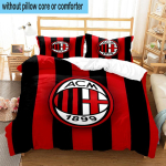 3 tk AC Milan Prinditud Voodipesukomplekt Tekikoti Sulgemine Sisaldab 1 Tekikotti & 2 Padjap&uuml;&uuml;ri Voodipesukomplektid Kodu Dekoor Kingitused 180cm*210cm