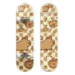KIYERSY kahepoolne cruiser-rula vilkuvate ratastega beige